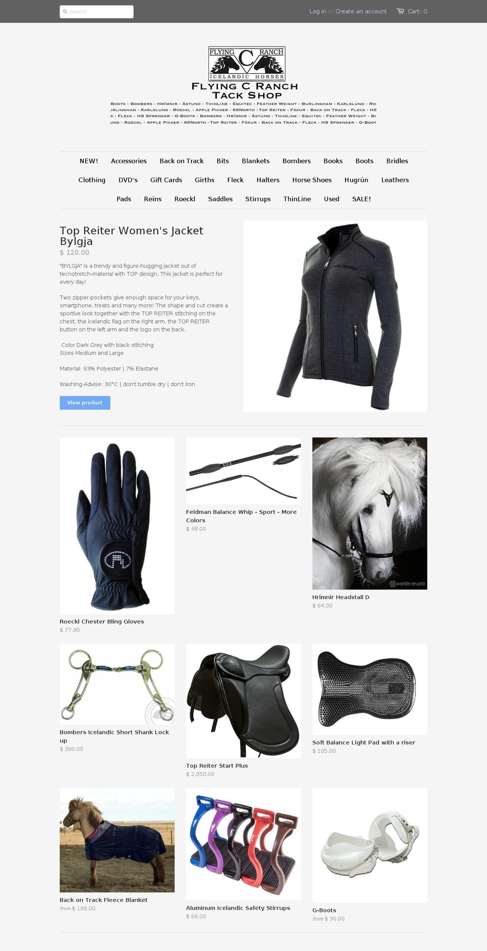 icelandictack.com shopify website screenshot