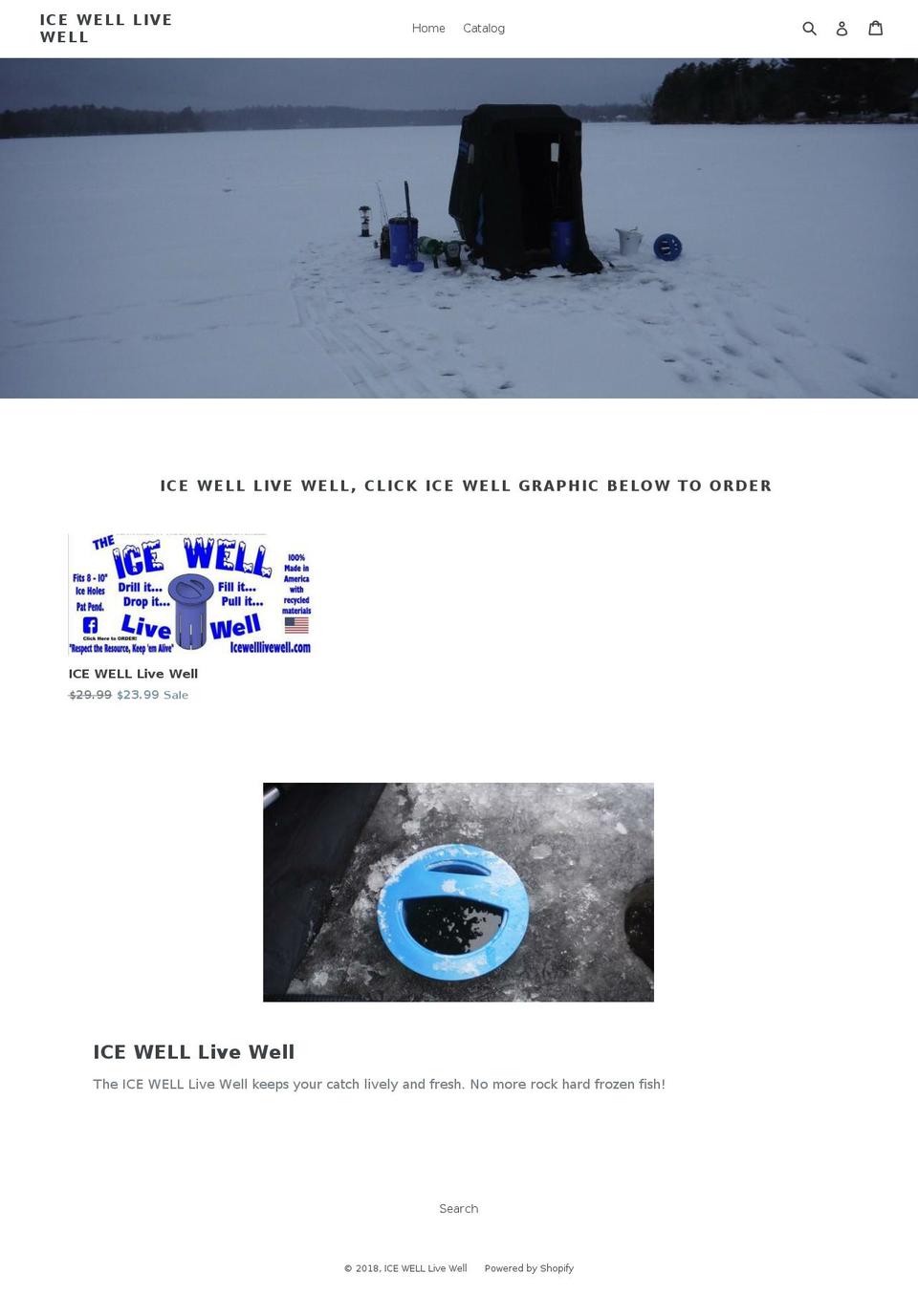 icelivewell.com — Shopify storefront screenshot