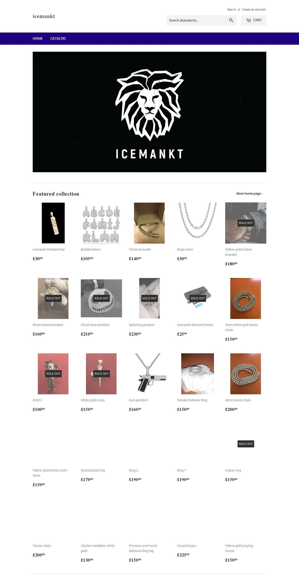 icemankt.com — Shopify storefront screenshot