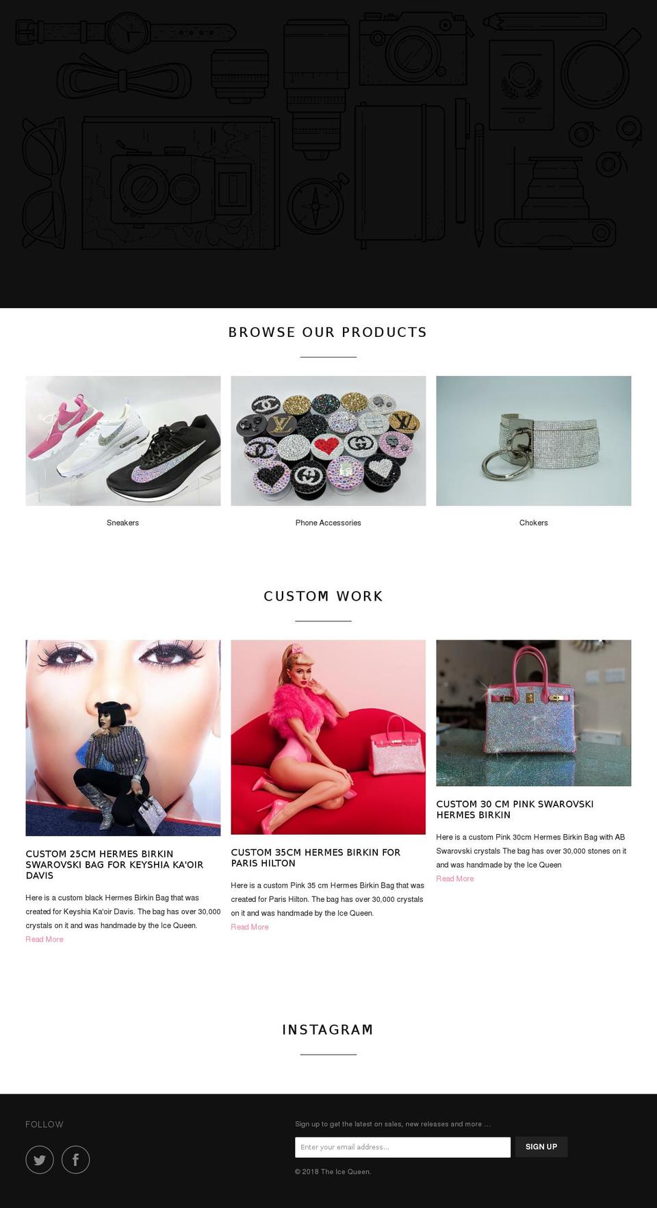 icequeen.co shopify website screenshot