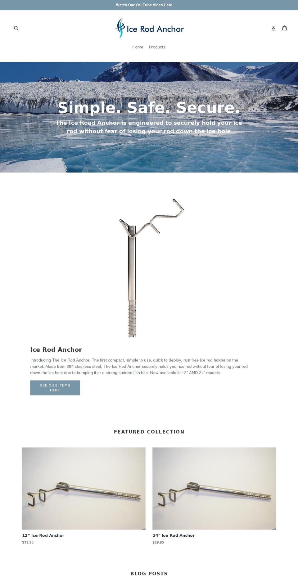 icerodanchor.com — Shopify storefront screenshot