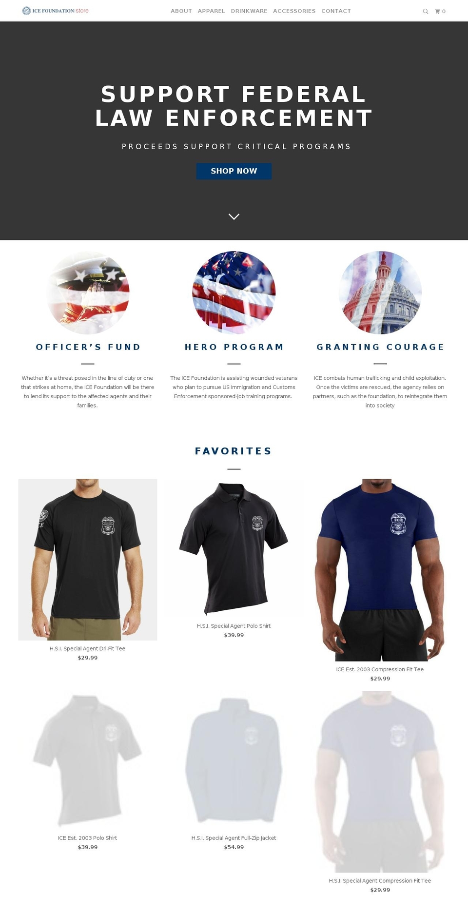 icestore.org shopify website screenshot