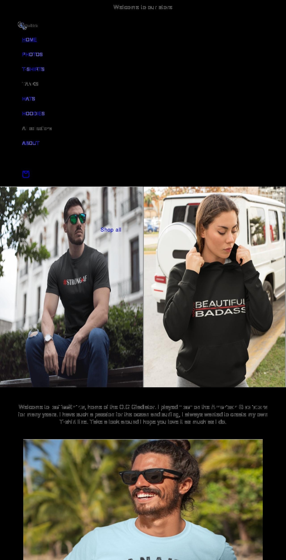 iceteeshirts.com shopify website screenshot