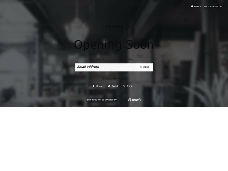 iceteesweb.com shopify website screenshot
