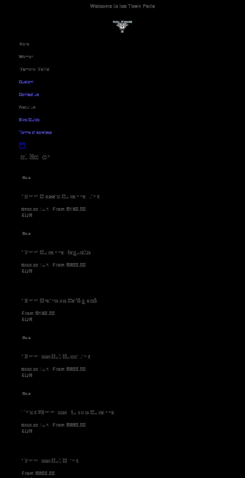 icetownparis.com shopify website screenshot