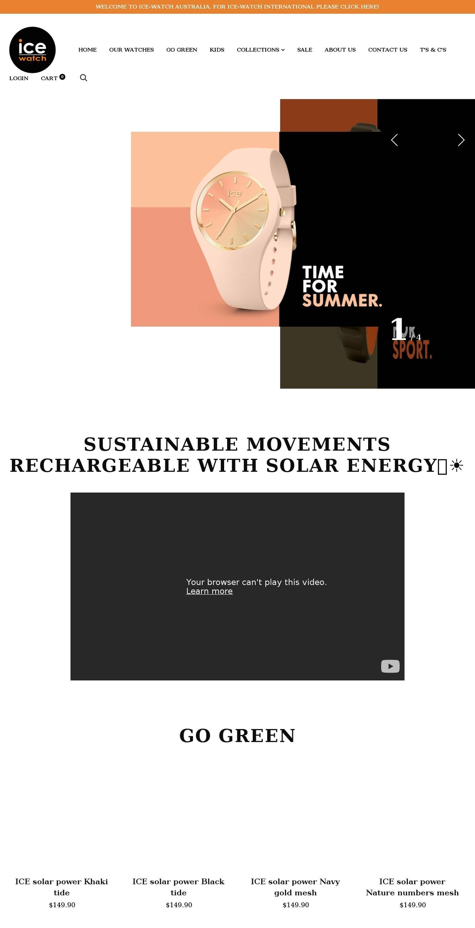 icewatch.com.au shopify website screenshot