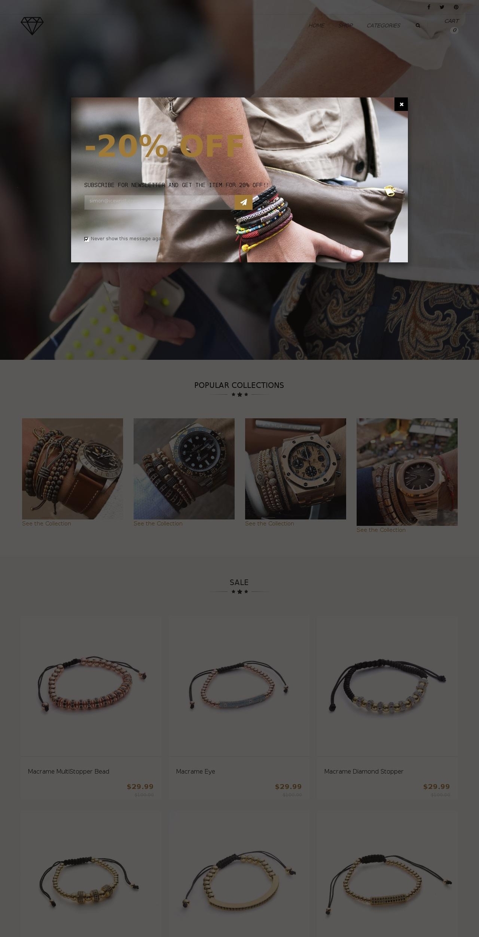 icewrist.com — Shopify storefront screenshot
