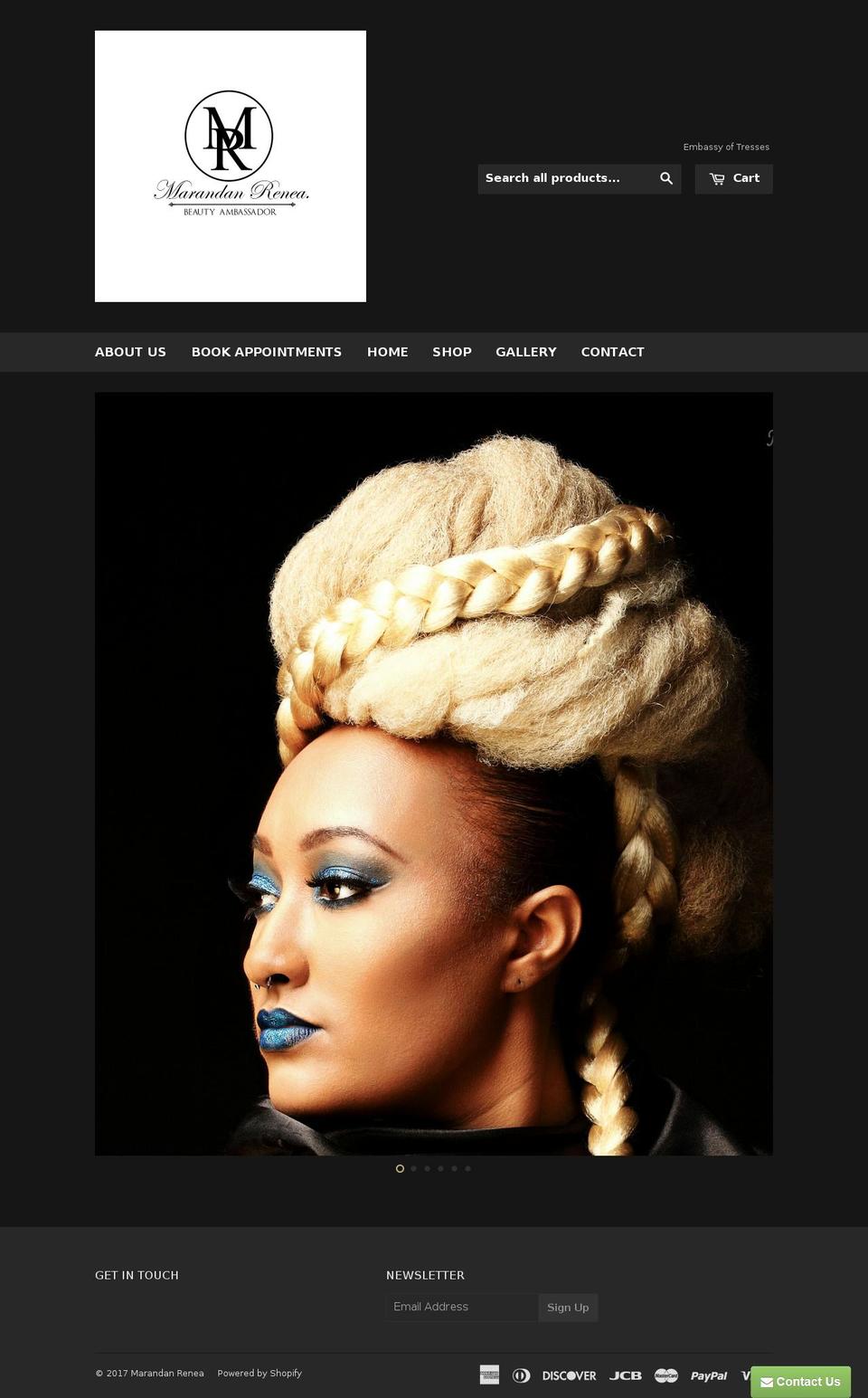 icherishyourhair.com shopify website screenshot