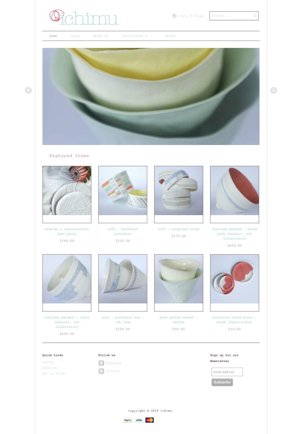 Minimo Shopify theme site example ichimu.com.au