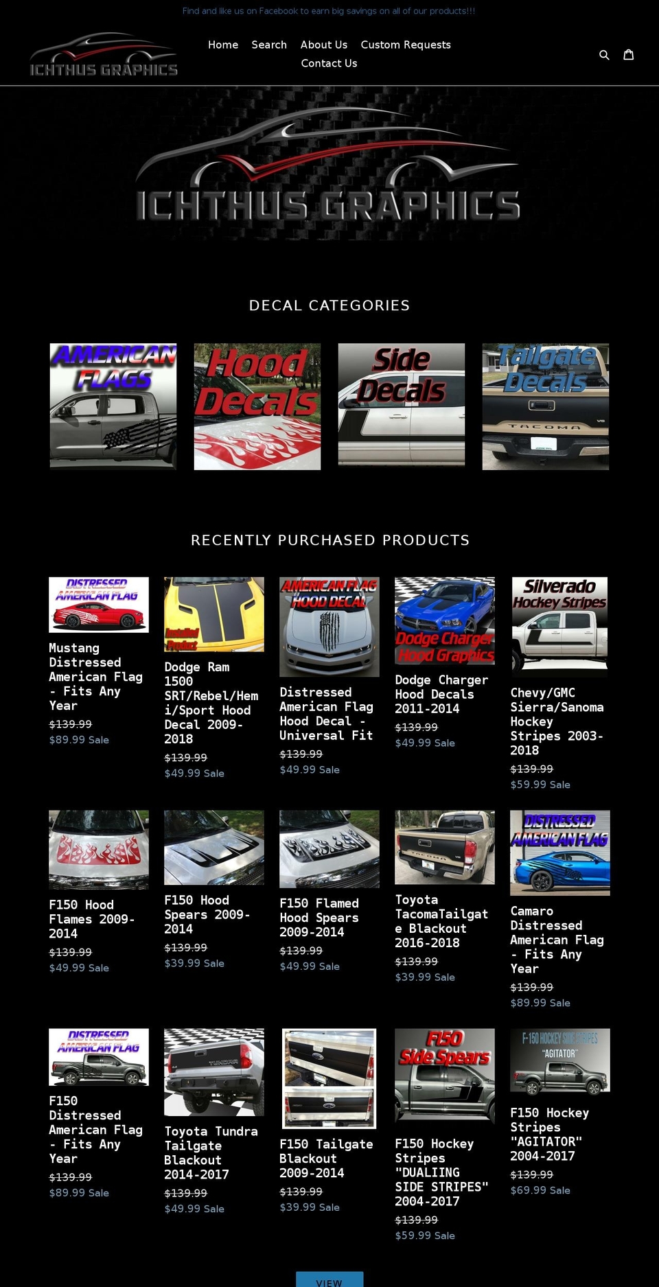 ichthusgraphics.com shopify website screenshot