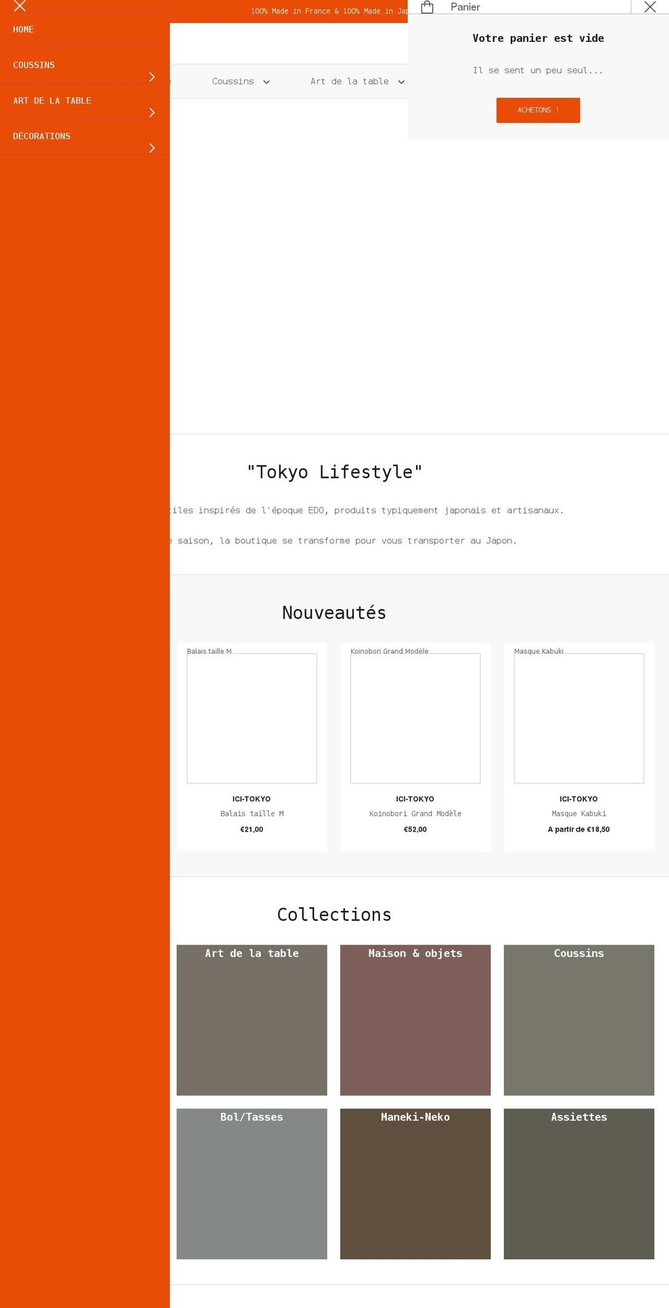 icitokyo.com shopify website screenshot