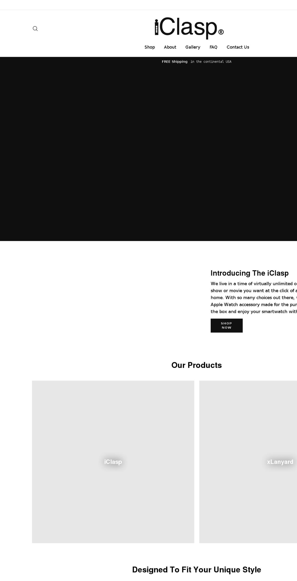 iclasp.com shopify website screenshot