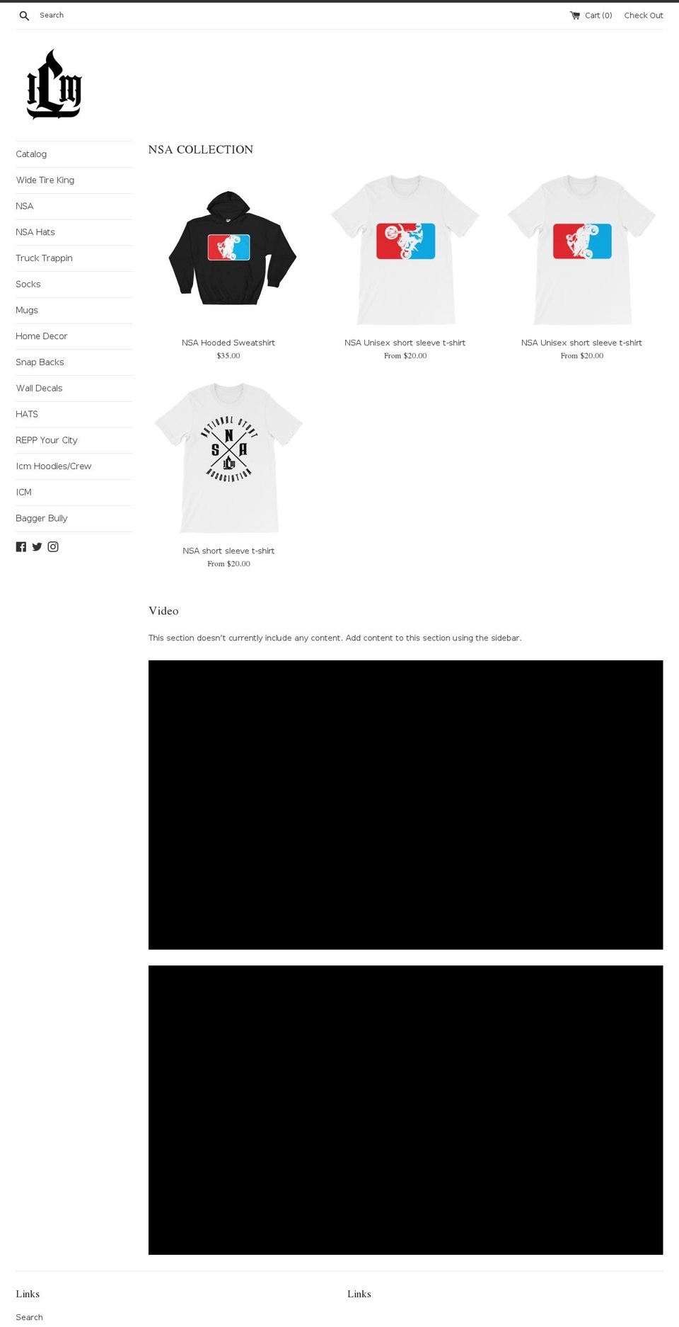 icmbrand.com — Shopify storefront screenshot