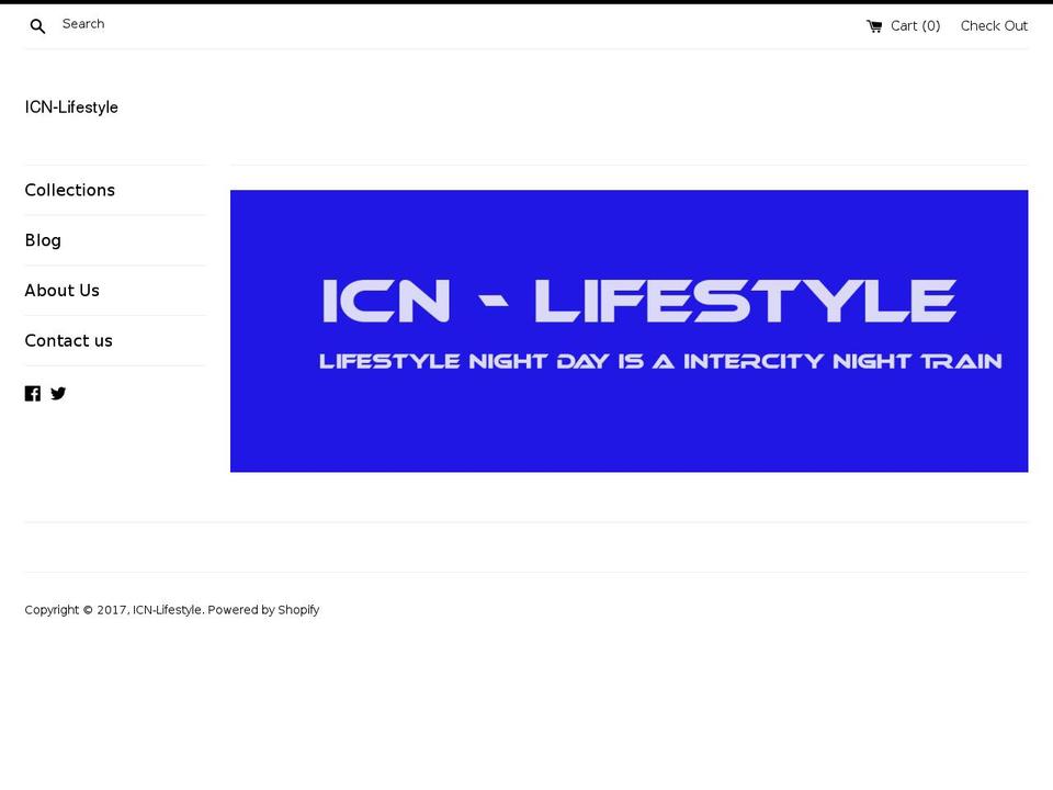 icnlifestyle.com shopify website screenshot