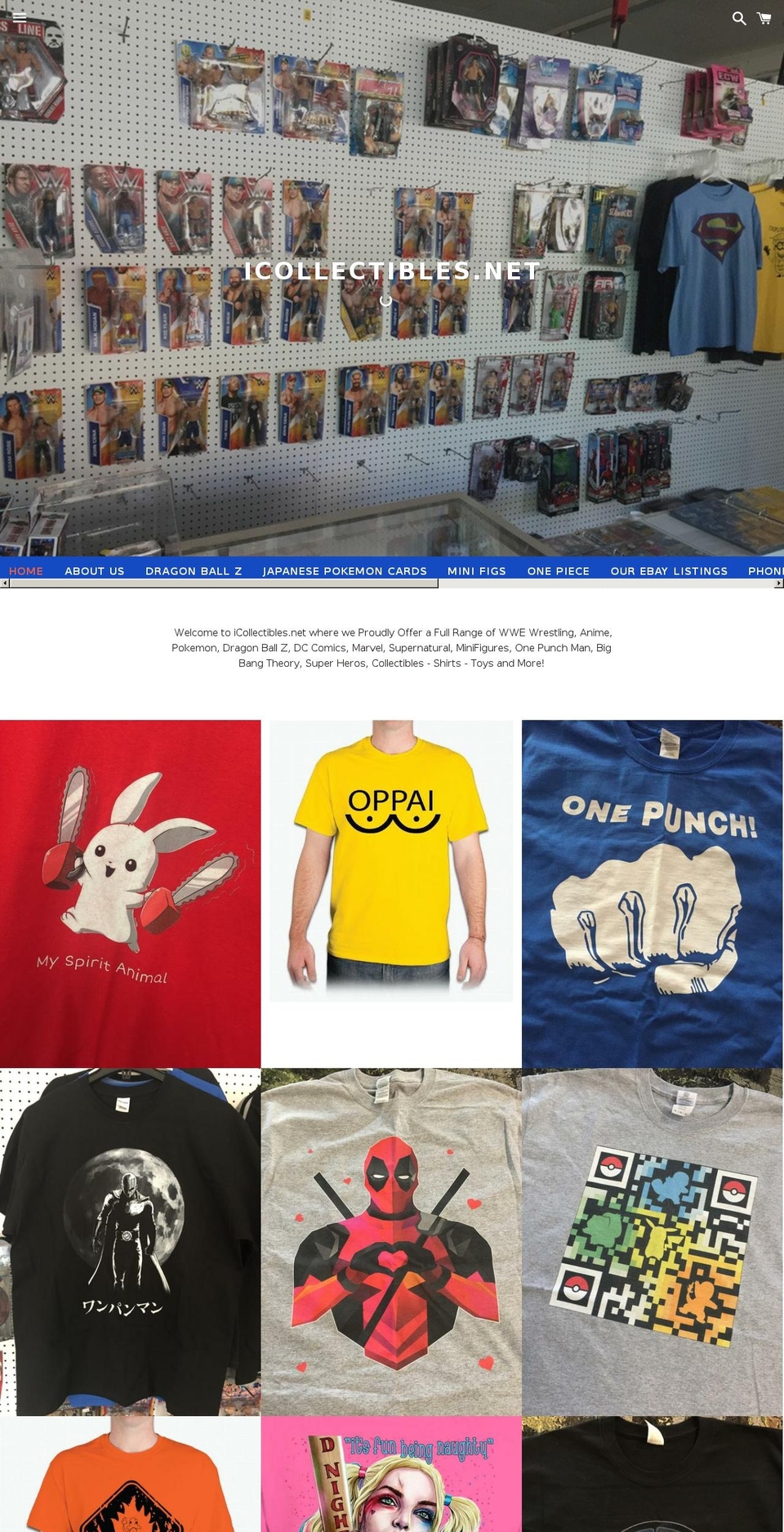 icollectibles.net shopify website screenshot