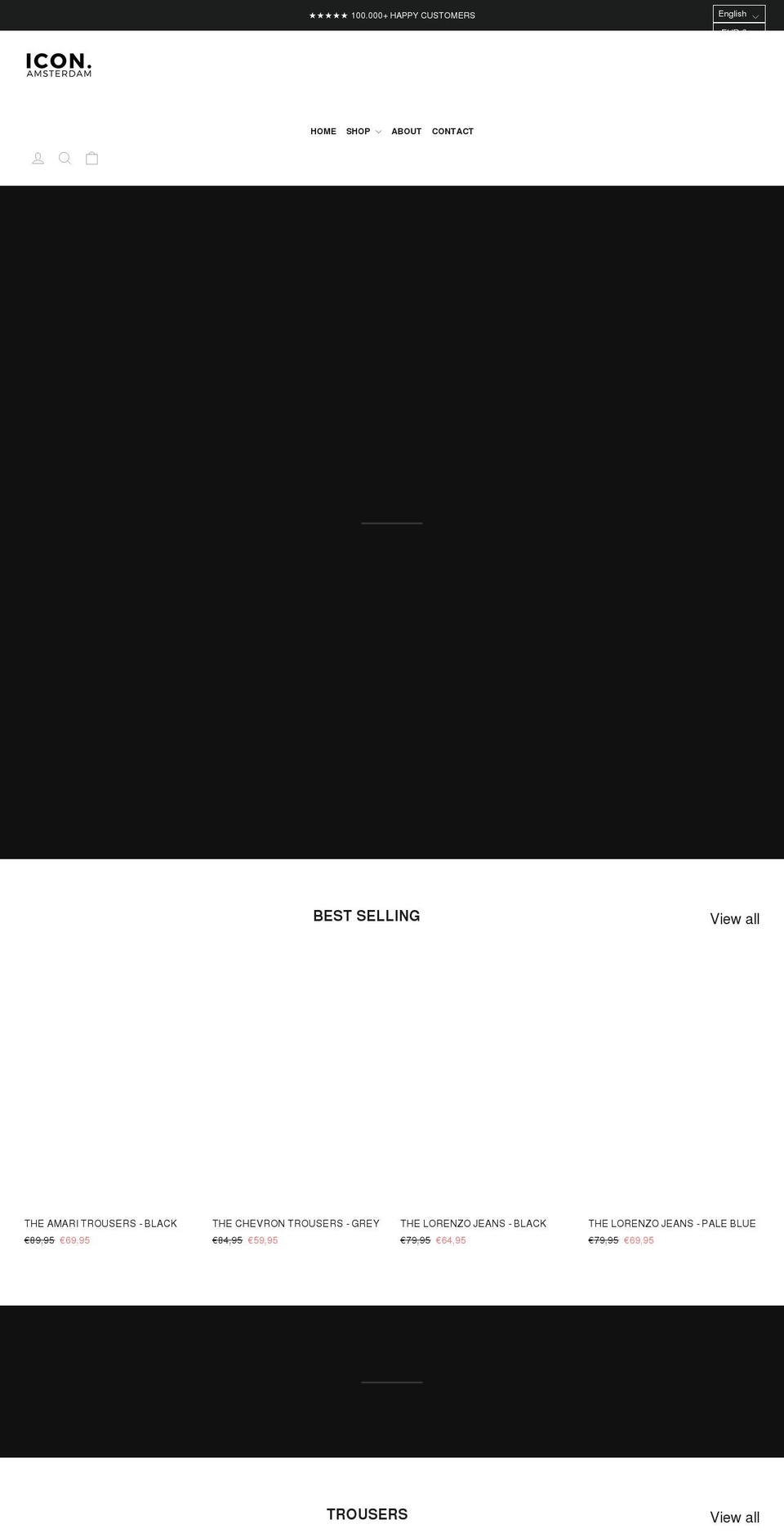 icon-amsterdam.com shopify website screenshot