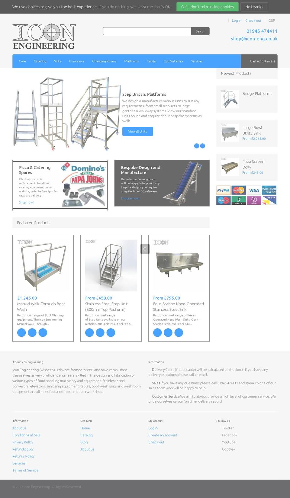 icon-eng.co.uk shopify website screenshot