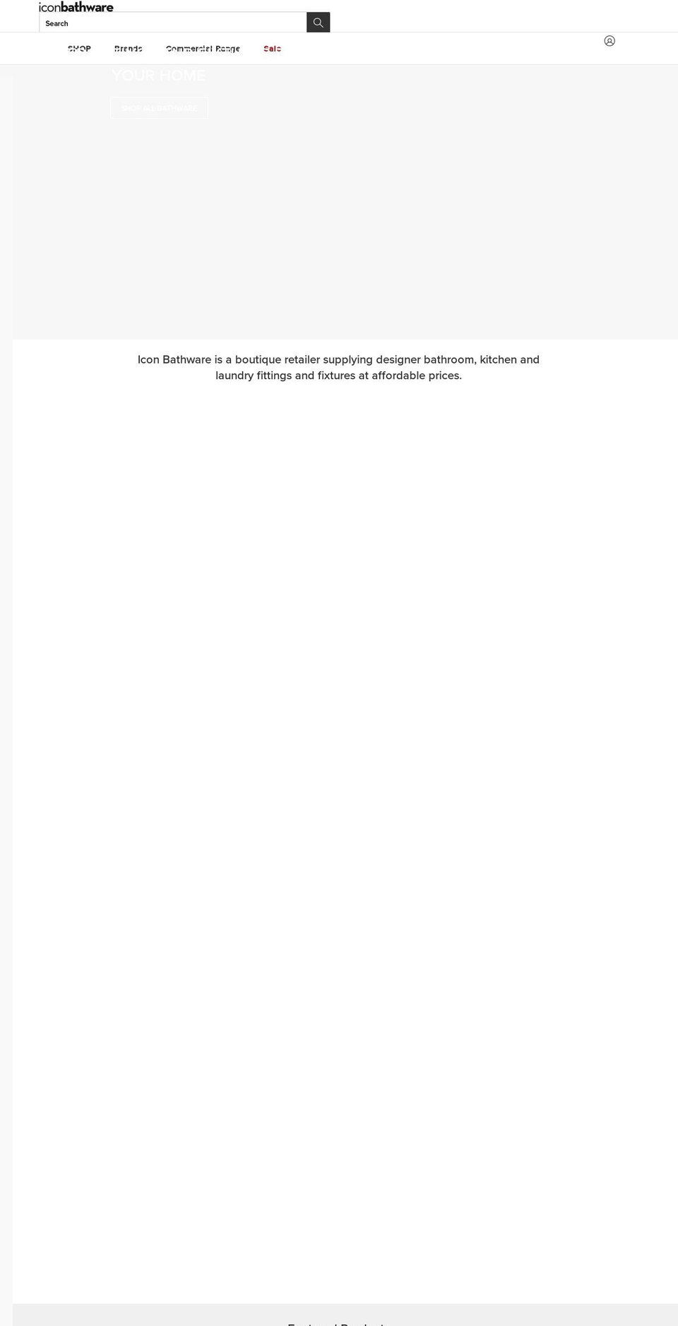 iconbathware.com.au shopify website screenshot