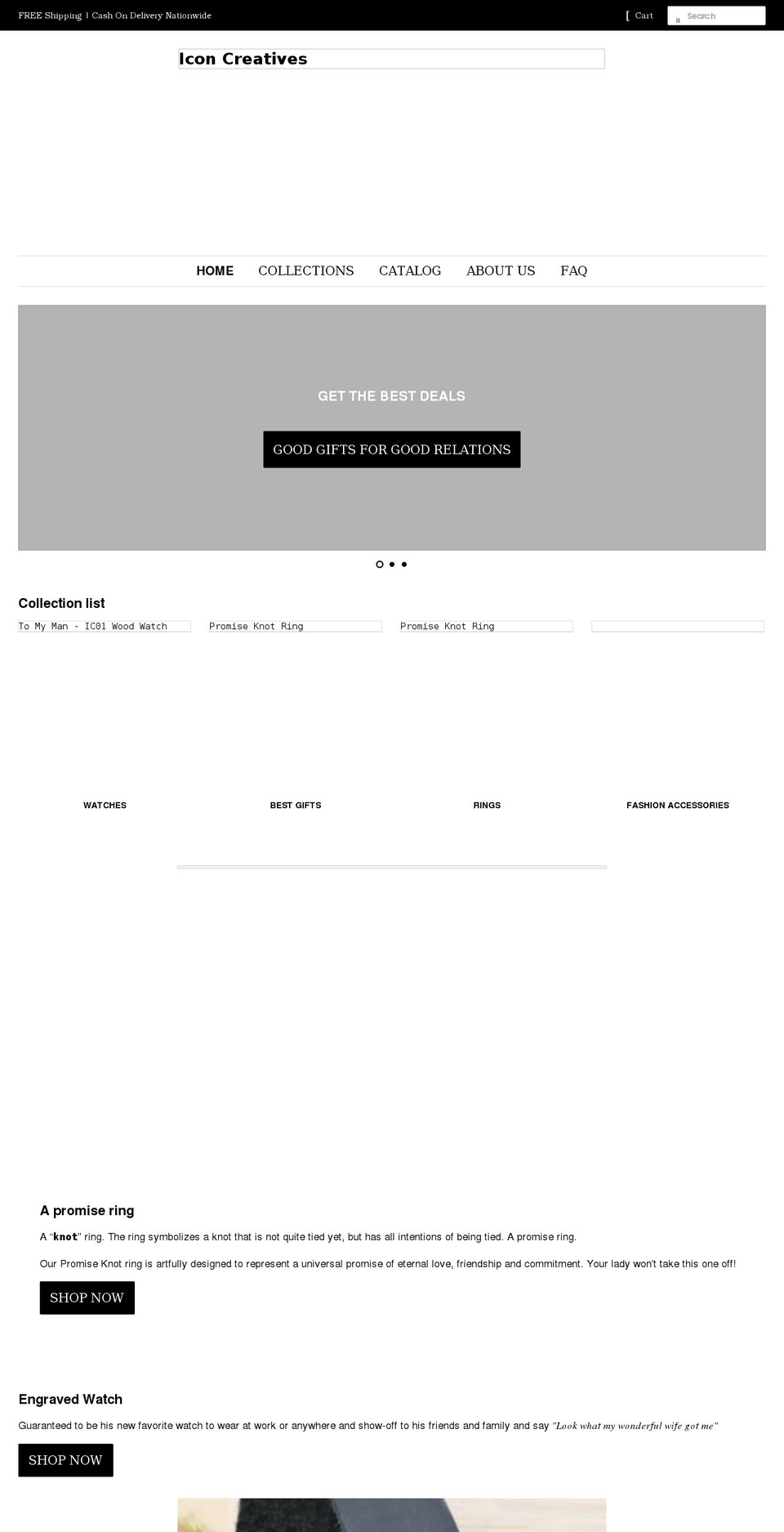 iconcreatives.store shopify website screenshot