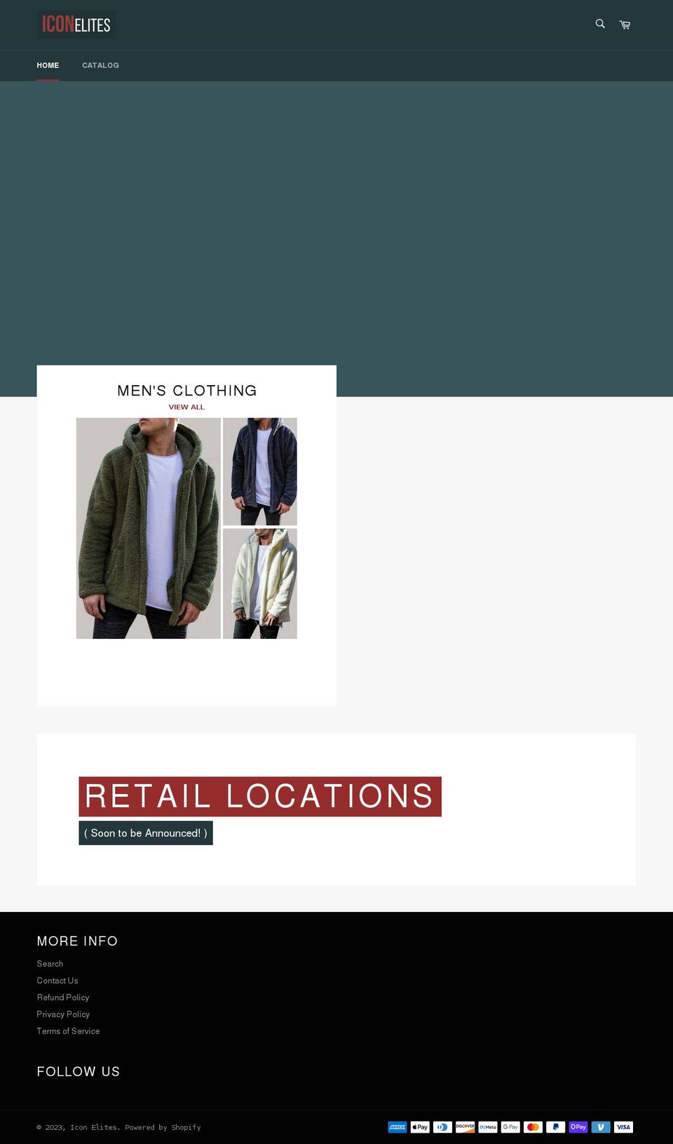 iconelites.com shopify website screenshot