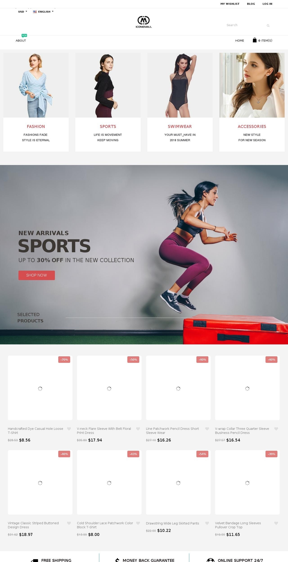 iconemall.com shopify website screenshot