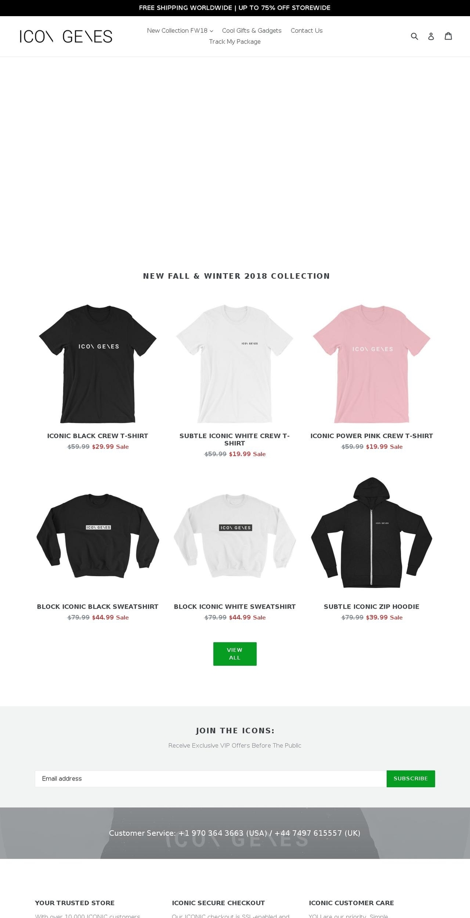 icongenes.com — Shopify storefront screenshot