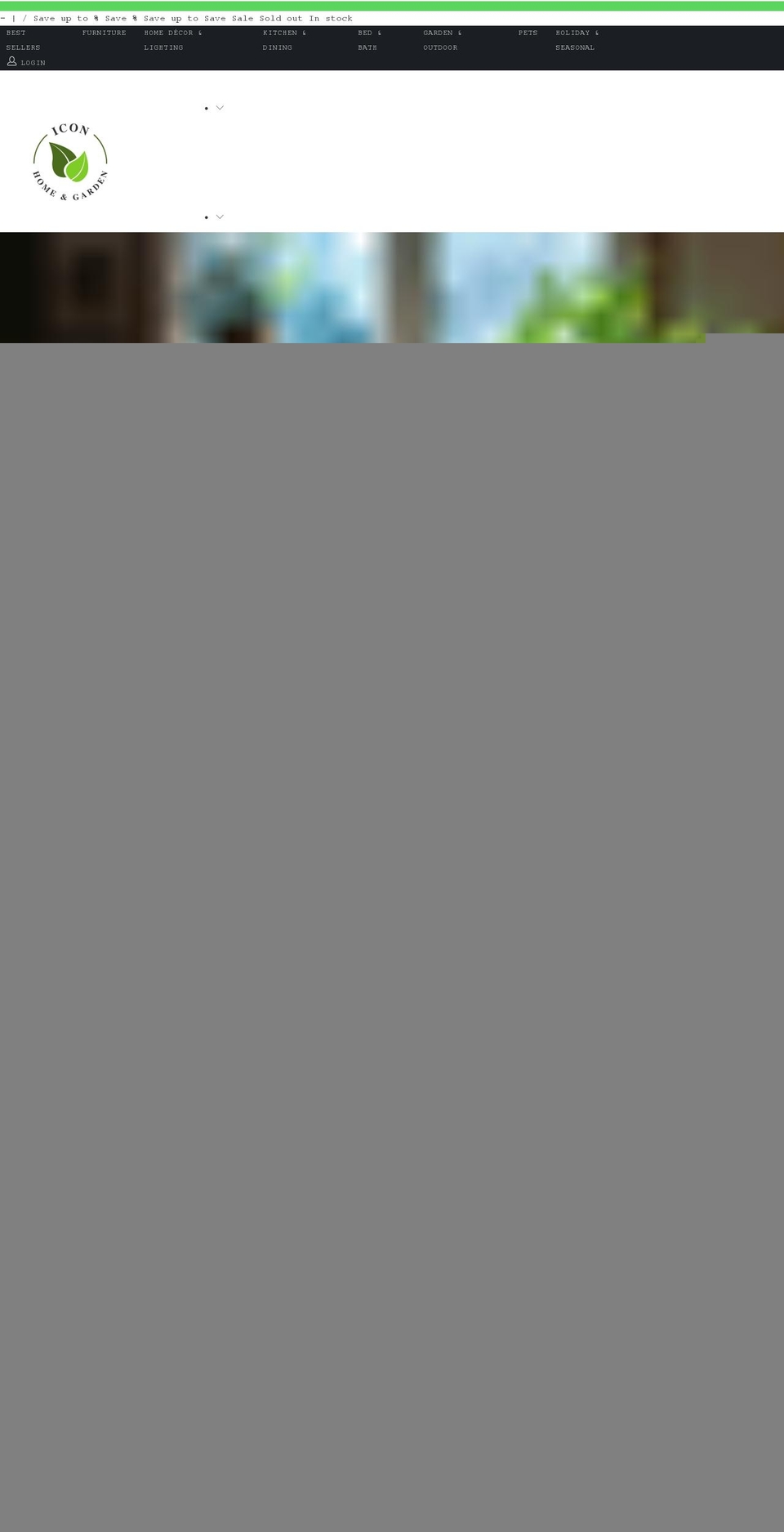 iconhomegarden.com shopify website screenshot