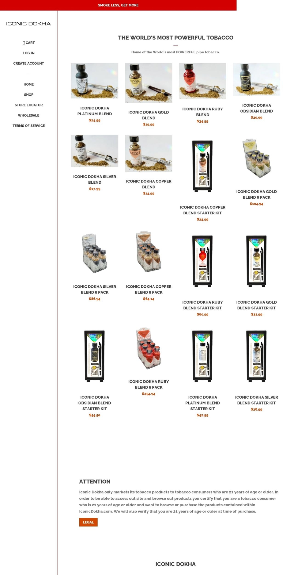 iconic-dokha.com — Shopify storefront screenshot