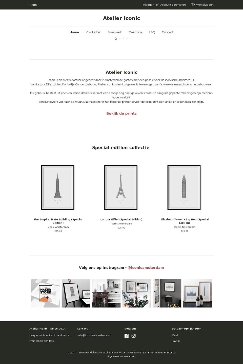 iconicamsterdam.com — Shopify storefront screenshot