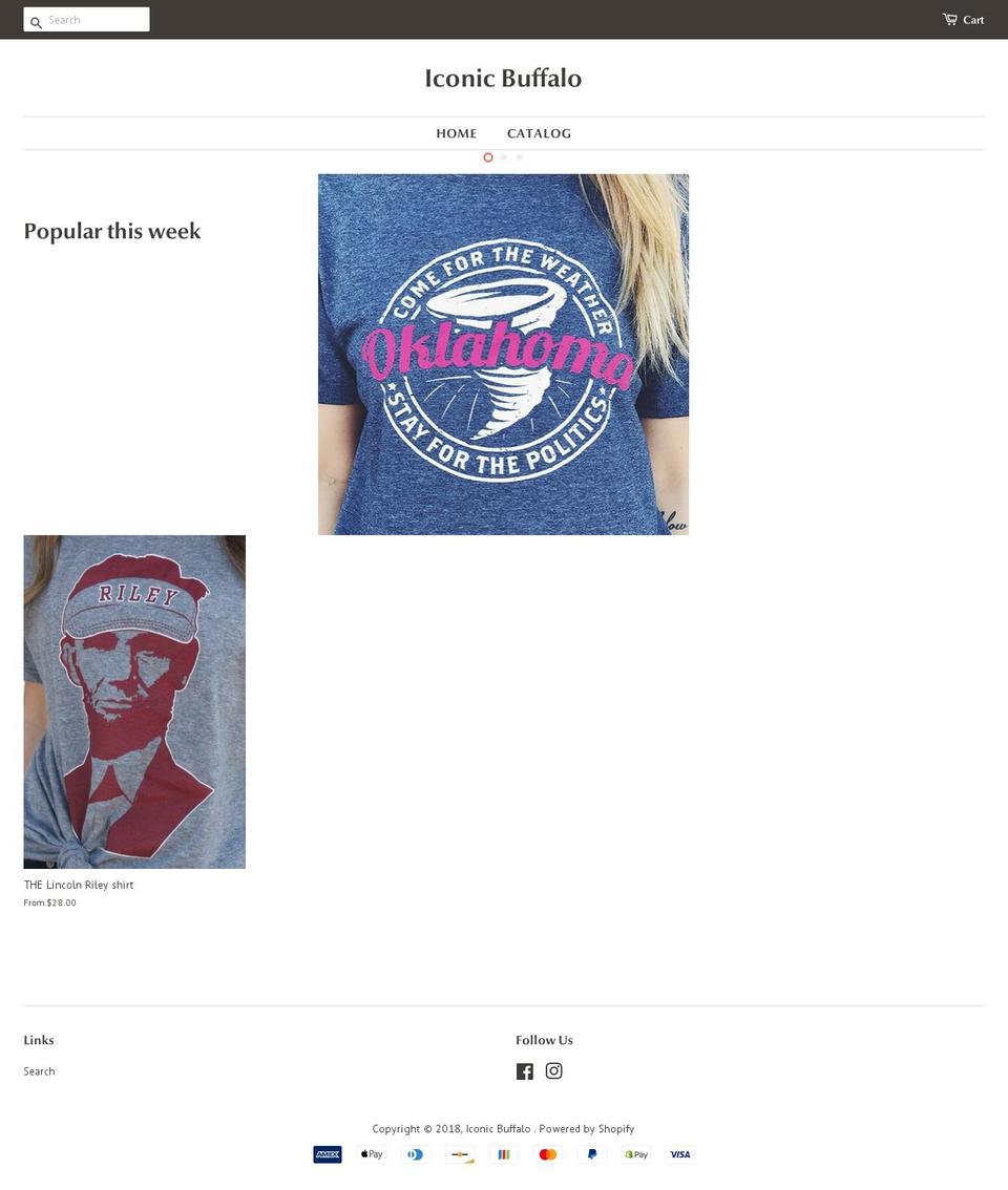 iconicbuffalo.com — Shopify storefront screenshot