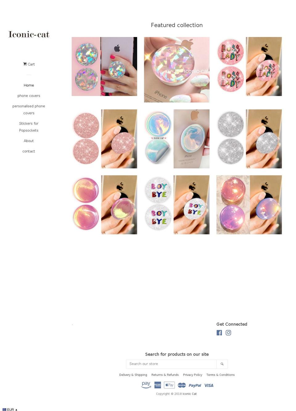 iconiccat.com — Shopify storefront screenshot