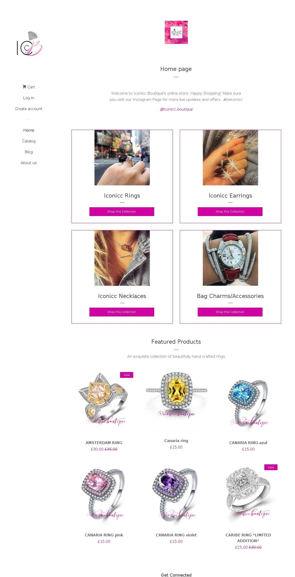 iconiccboutique.com shopify website screenshot