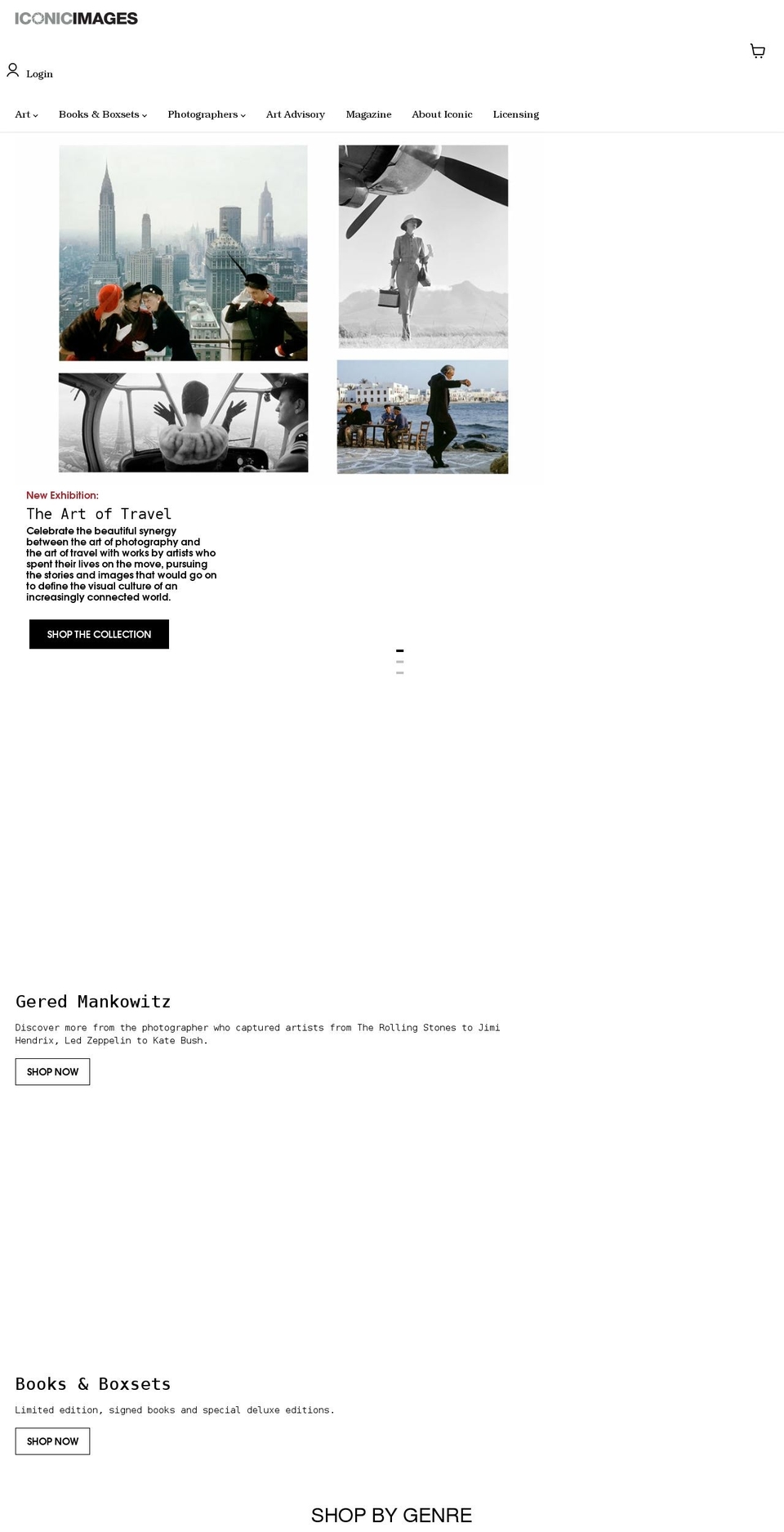 iconicimagesgallery.com shopify website screenshot