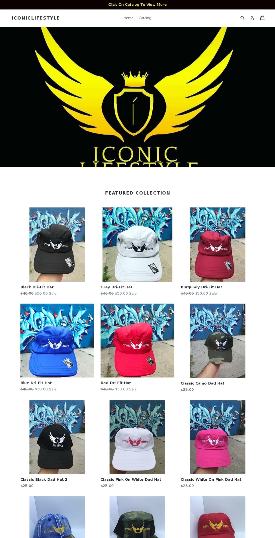iconiclifestylenyc.com — Shopify storefront screenshot