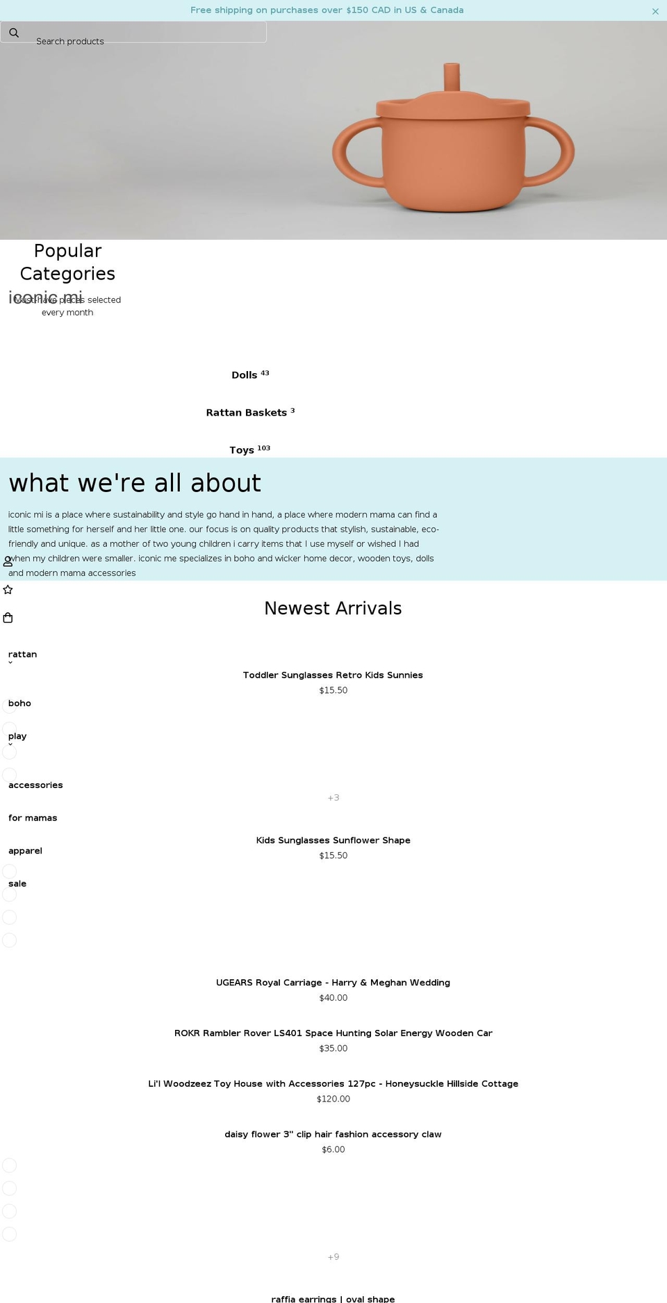 iconicmi.com shopify website screenshot