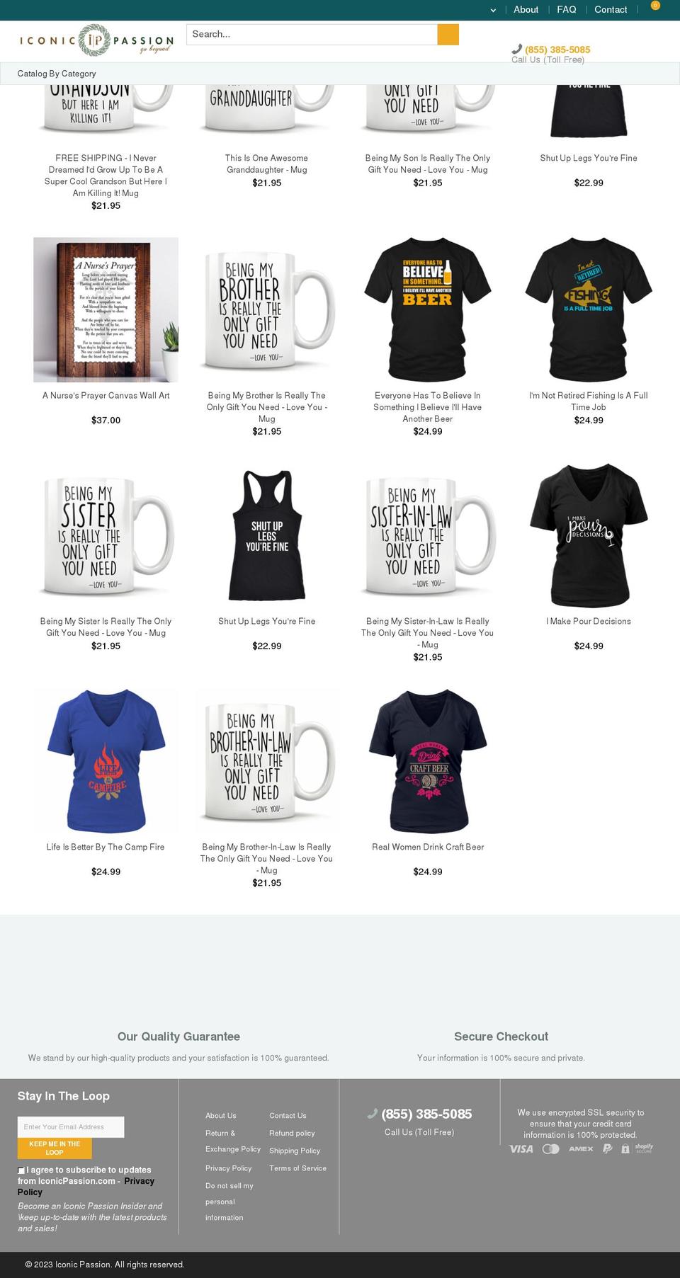 iconicpassion.com — Shopify storefront screenshot