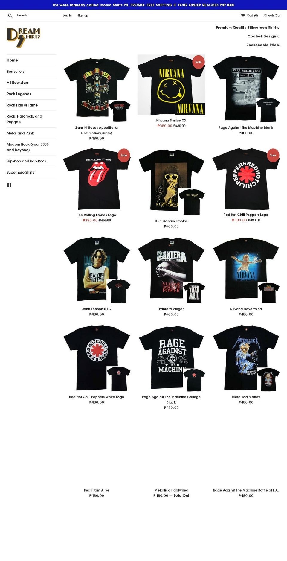 iconicshirtsph.com shopify website screenshot