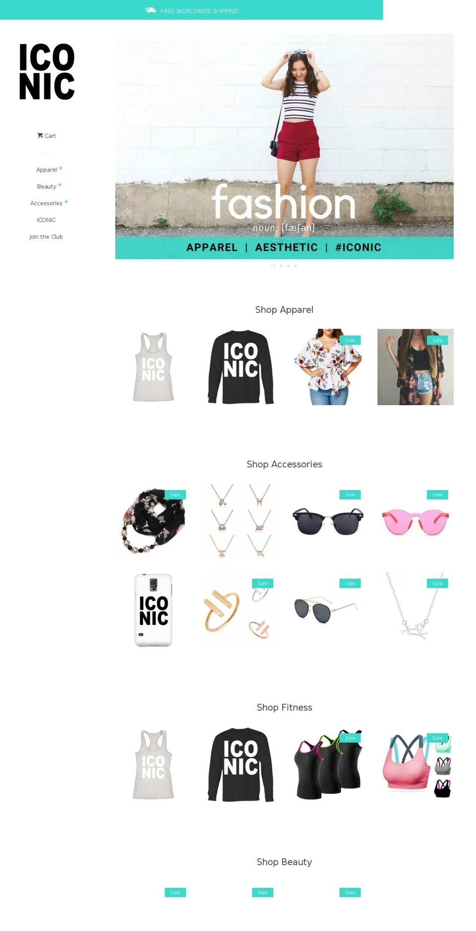 iconicstore.com — Shopify storefront screenshot