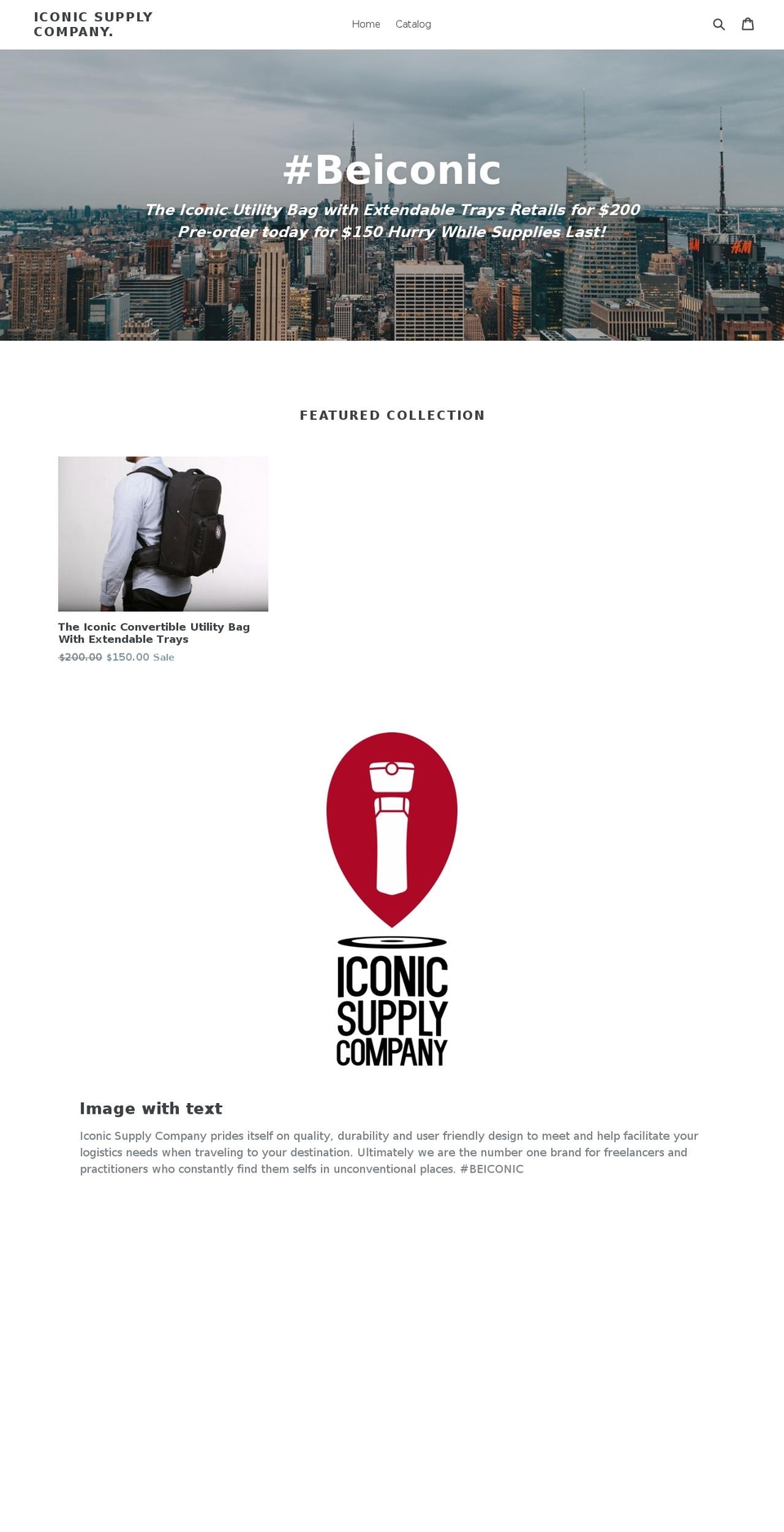 iconicsupplyco.com — Shopify storefront screenshot