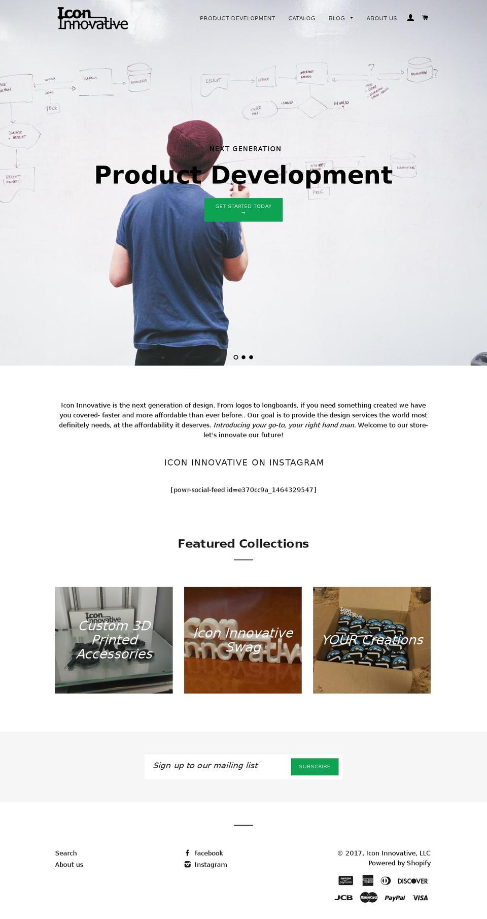 iconinnovative.com shopify website screenshot