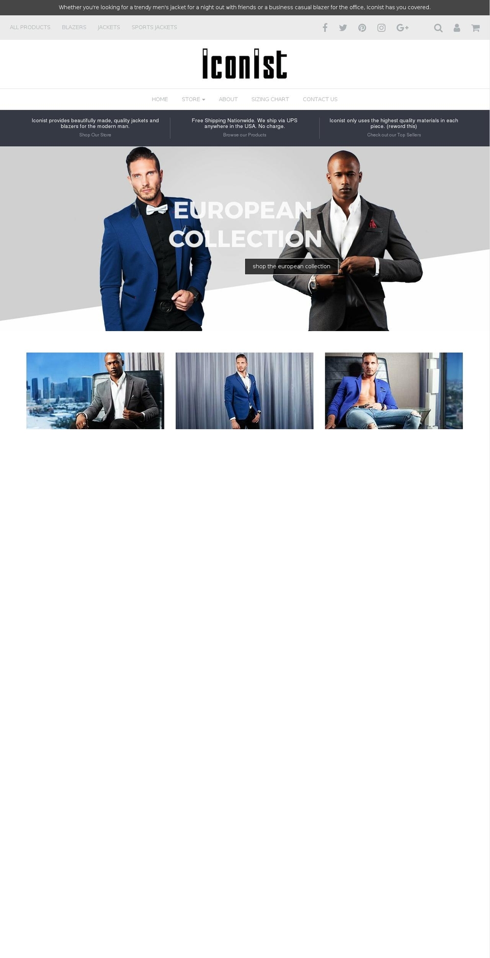 iconistfashion.com — Shopify storefront screenshot