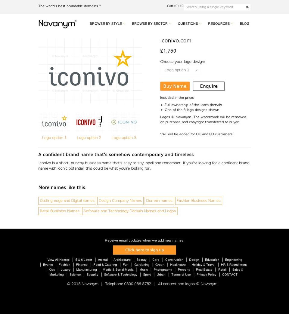 iconivo.com — Shopify storefront screenshot