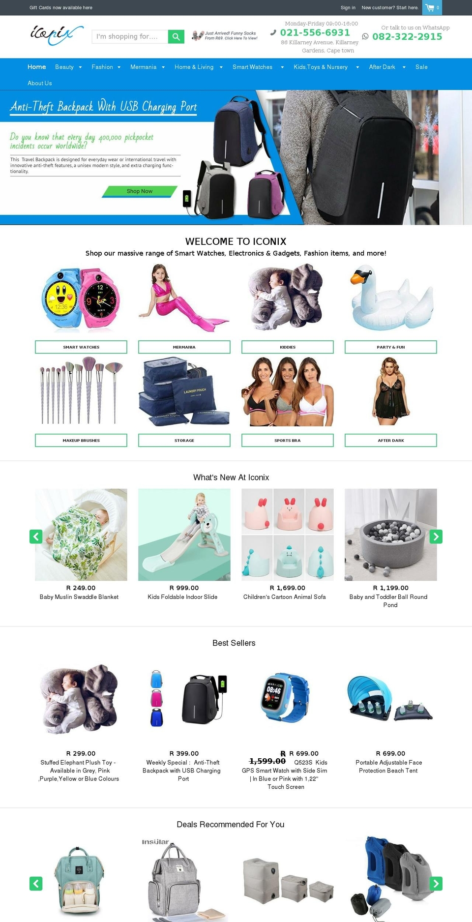 iconix.co.za shopify website screenshot