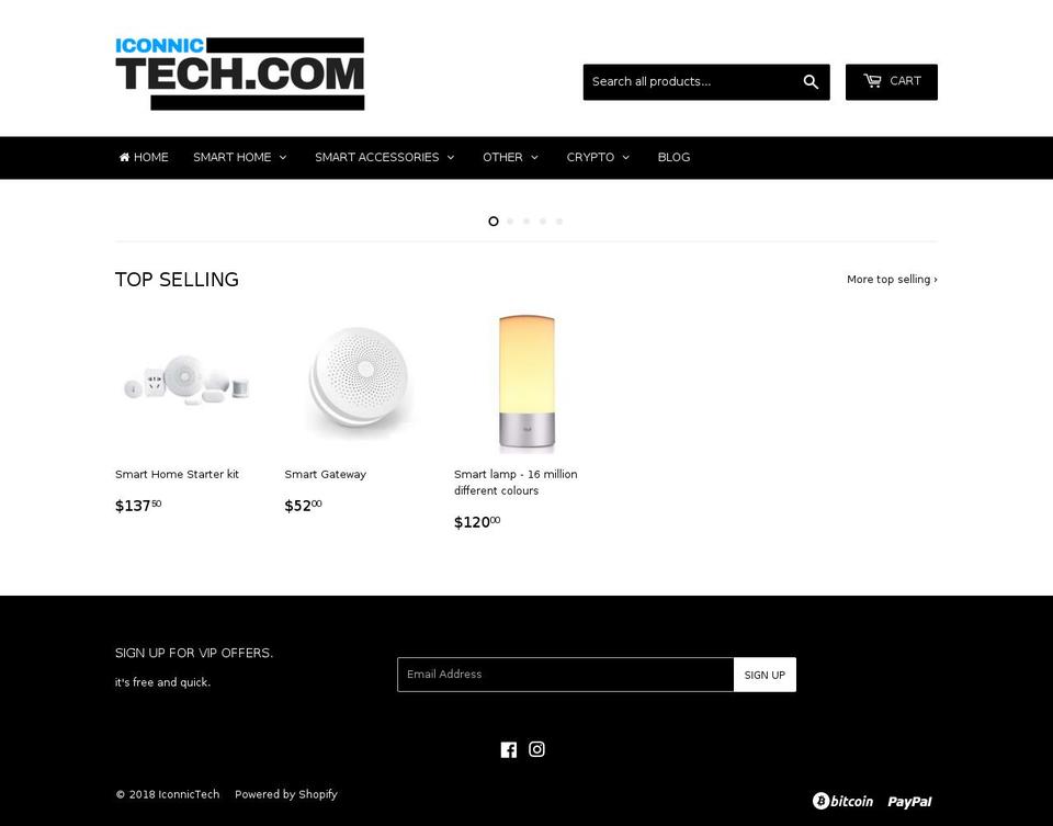 iconnictech.com — Shopify storefront screenshot
