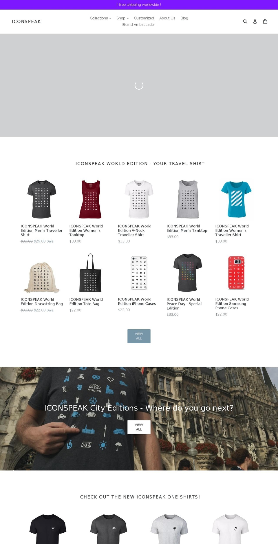 iconspeak.world shopify website screenshot