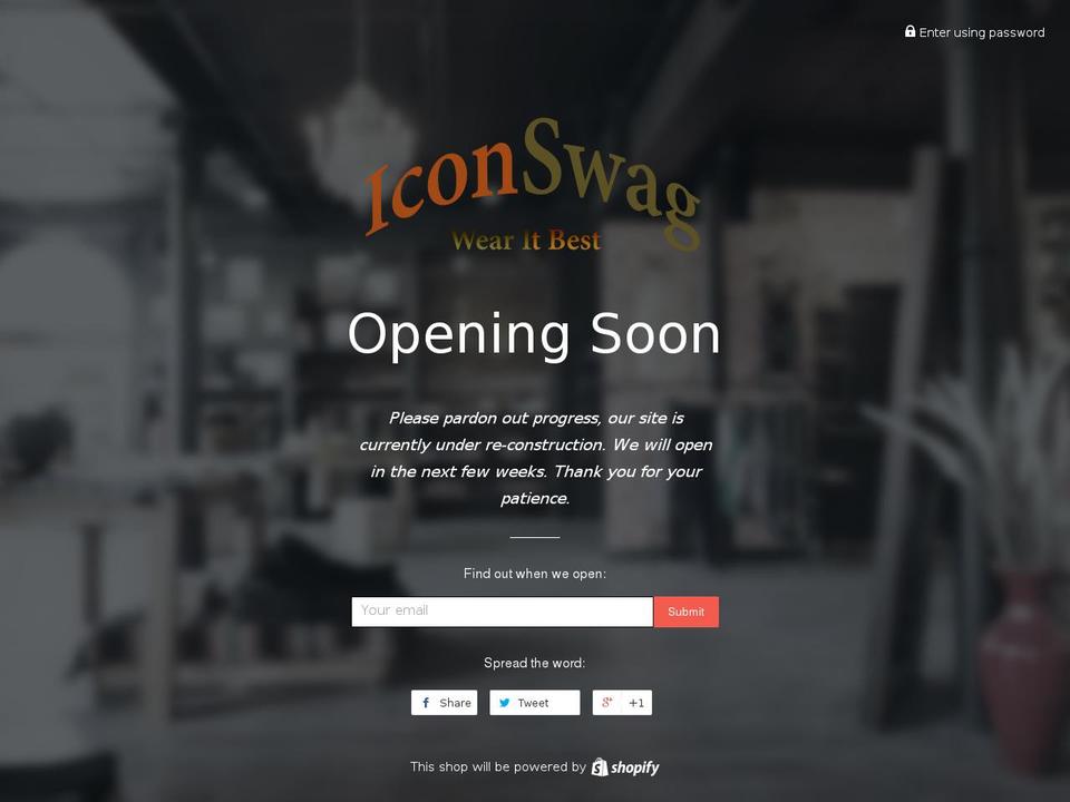 iconswag.com shopify website screenshot