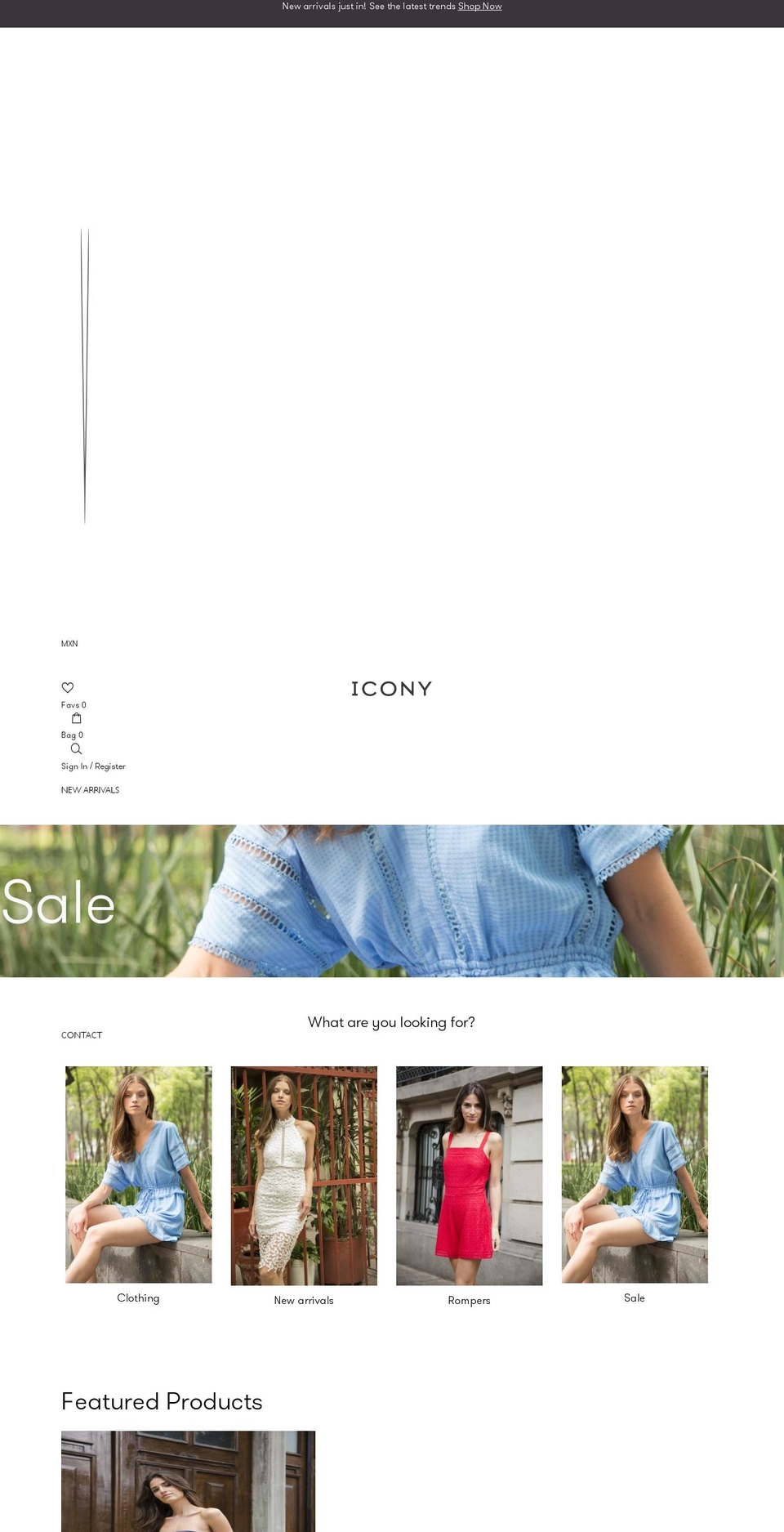 iconywear.com — Shopify storefront screenshot