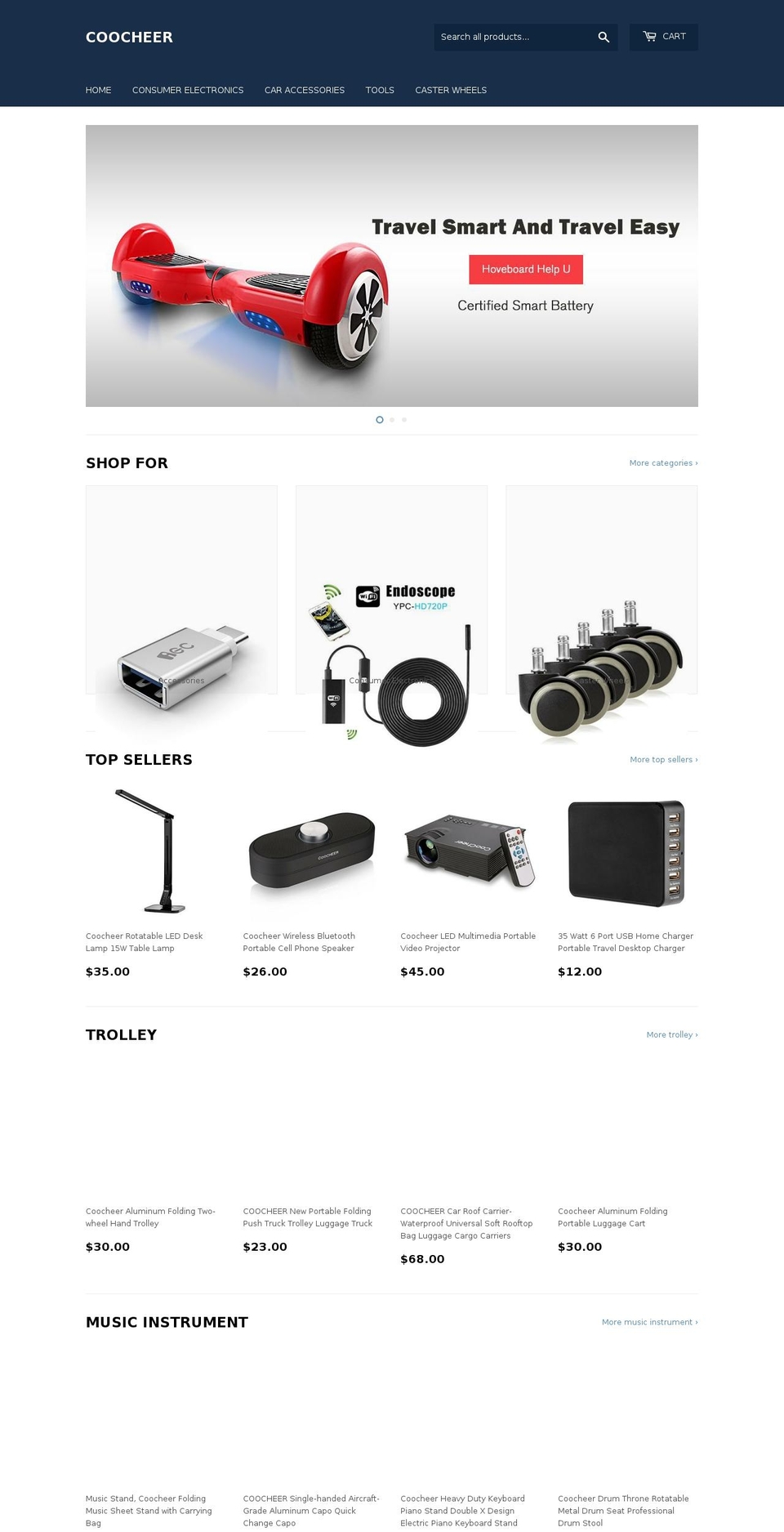 icoocheer.com shopify website screenshot