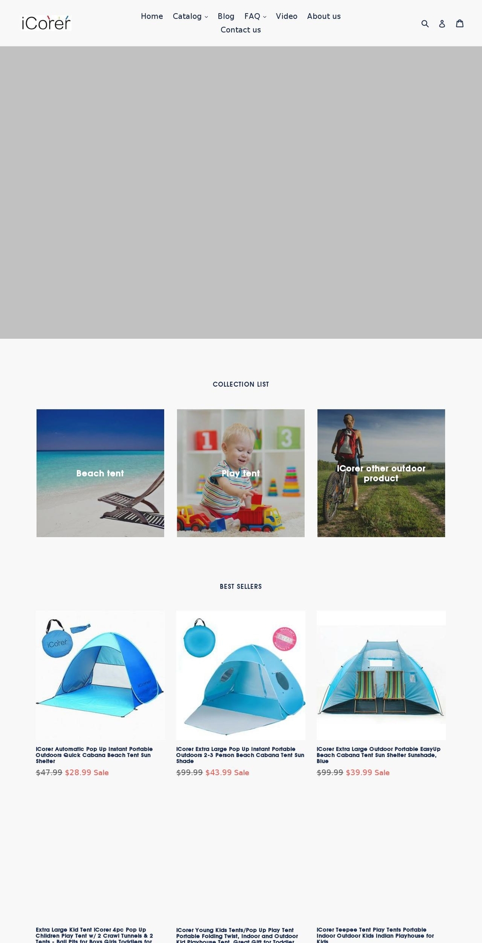 Hikez Shopify theme site example icorer.net