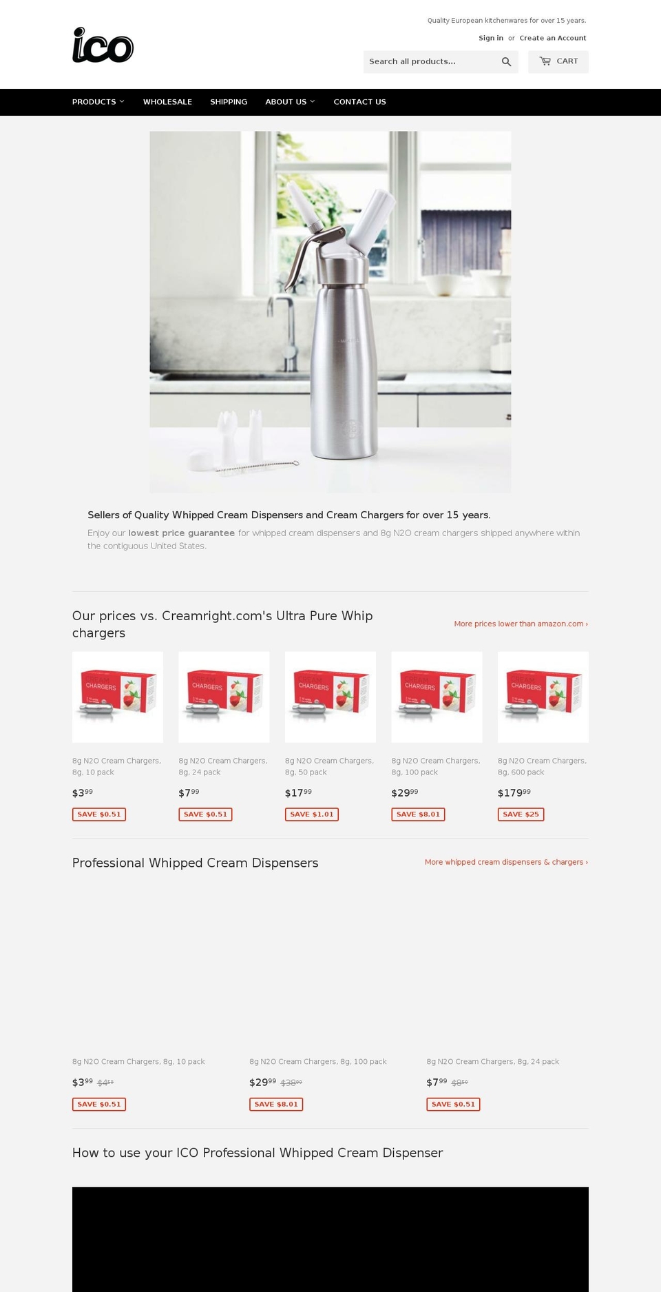 icotrading.com — Shopify storefront screenshot